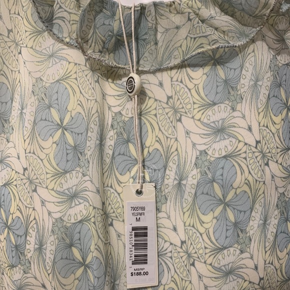 NWT Max Studio Printed Textured Ruffle Maxi Dress - Picture 11 of 15